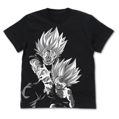 Father Son Kamehameha All Print T shirt Black Cospa