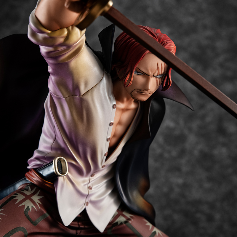 One Piece Shanks Anime Figure Four Emperors Red Haired Shanks Action Figure