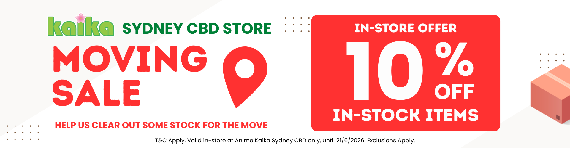 Anime Kaika Sydney CBD - Store Moving Sale
