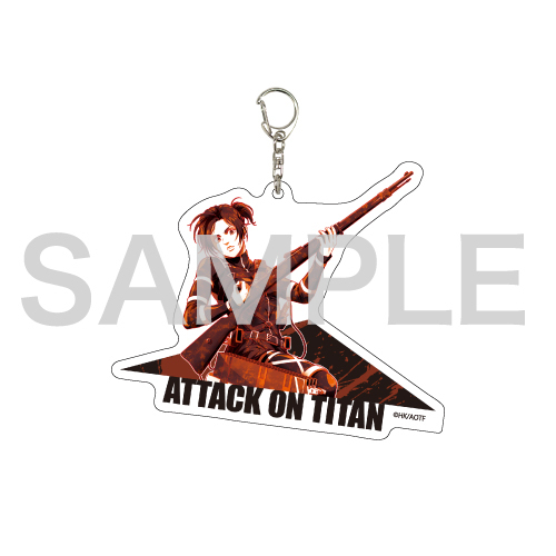 Deka Acrylic Key Chain Attack on Titan 06 Sasha (MANGEKYO)