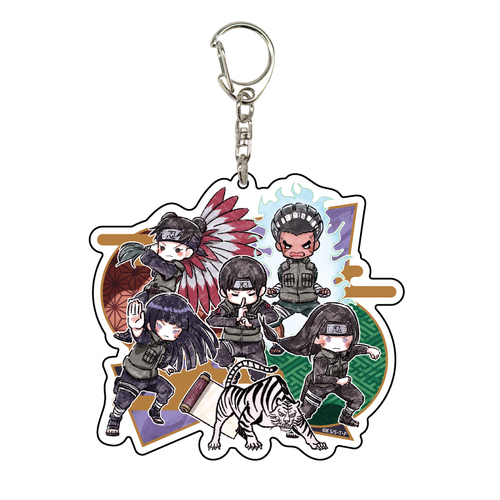 Deka Acrylic Key Chain NARUTO -Shippuden- 02 Sai & Hinata & Team 3 (Graff Art Design)