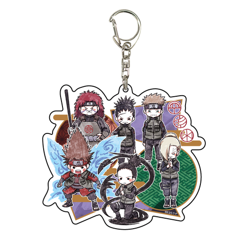 Deka Acrylic Key Chain NARUTO -Shippuden- 03 Ino-Shika-Cho (Graff Art Design)