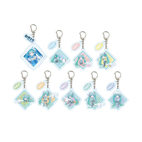 Acrylic Key Chain with Parts Hatsune Miku x Cinnamoroll 03 Collaboration Illustration [BLIND BOX]