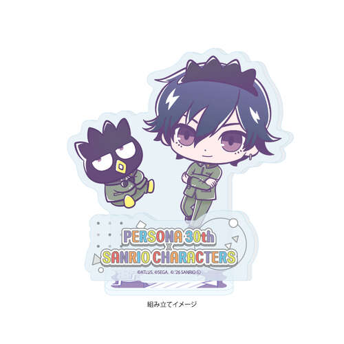 Acrylic Stand Plate P30th x Sanrio Characters 01 P1 Hero & Bad Badtz-Maru (Collaboration Illustration)