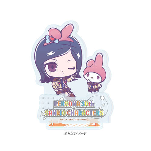Acrylic Stand Plate P30th x Sanrio Characters 03 P2 Eternal Punishment Hero & My Melody (Collaboration Illustration)