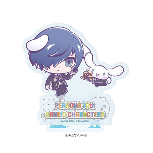 Acrylic Stand Plate P30th x Sanrio Characters 04 P3 Hero & Cinnamoroll (Collaboration Illustration)