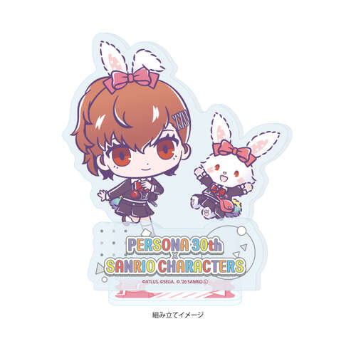Acrylic Stand Plate P30th x Sanrio Characters 05 P3P Hero & Wish me mell (Collaboration Illustration)