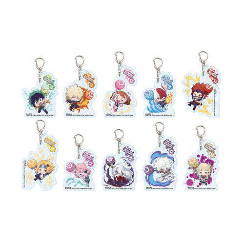 Acrylic Key Chain with Parts My Hero Academia x Chupa Chups 01 Mini Character Illustration [BLIND BOX]