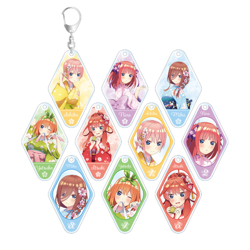 The Quintessential Quintuplets Original Illustration Cherry Blossom Kimono Ver. Trading Acrylic Key Chain [BLIND BOX]
