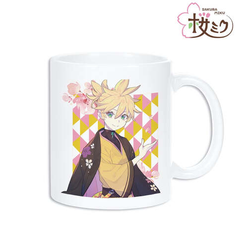 Sakura Miku Original Illustration Kagamine Len Art by kuro Mug