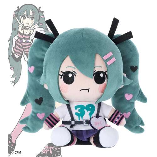 -PRE ORDER- Hatsune Miku Art by coalowl Osuwari Plush Ver. B
