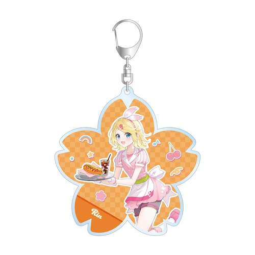 Kagamine Rin American Diner ver. Art by Fumi BIG Acrylic Keychain