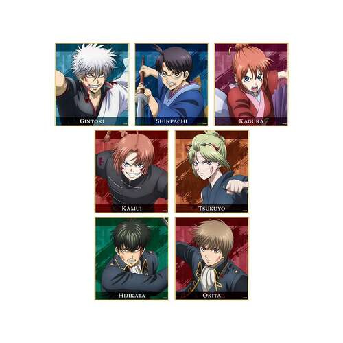 New Gintama The Movie: Yoshiwara in Flames Original Illustration Tatakai e Ver. Trading Mini Shikishi [BLIND BOX]