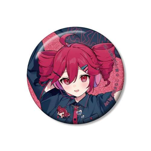 Original Illustration Kasane Teto Motif Jacket Ver. Art by Kinaco Cona Glitter Can Badge