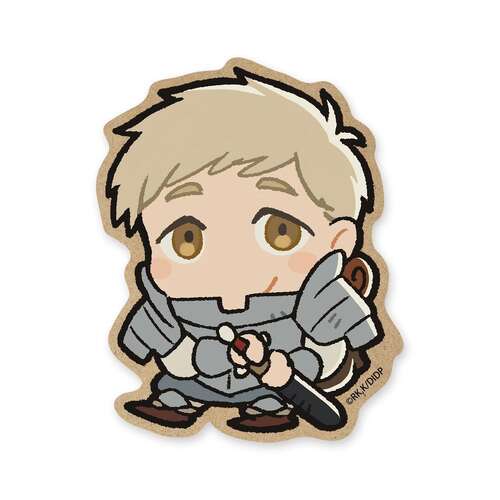 Laios Chibi Chara Wood Coaster