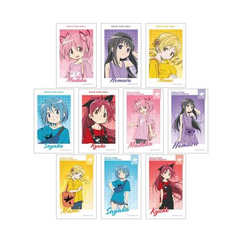 Puella Magi Madoka Magica rockin'star Collaboration Original Illustration Trading Instant Camera Style Illustration Card [BLIND BOX]