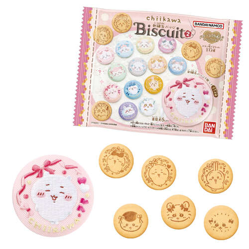 Chiikawa Embroidered Can Badge Biscuit 2 [BLIND BOX]