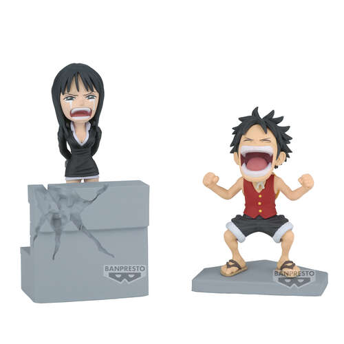 World Collectable Figure Log Stories Monkey D. Luffy & Nico Robin
