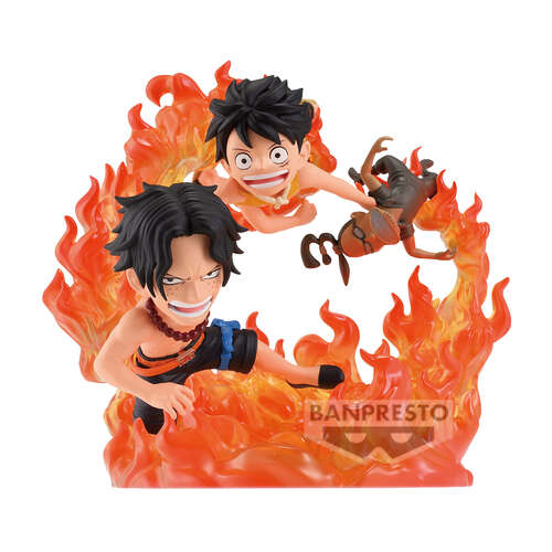 -PRE ORDER- World Collectable Figure Log Stories Portgas D. Ace & Monkey D. Luffy (Marineford)