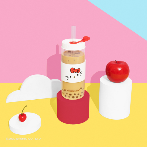 Bobbleware x HelloKitty Classic White Borosilicate Glass 500ml