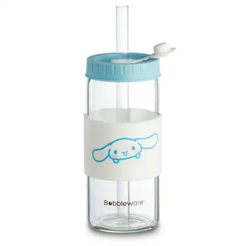 Cinnamoroll Bobbleware Borosilicate Glass Reusable Tumbler 500ml / 17oz