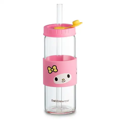 My Melody Bobbleware Borosilicate Glass Reusable Tumbler 700ml / 24oz