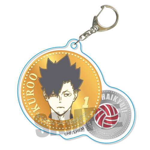 Chara Medal Acrylic Key Chain Kuroo Tetsuro