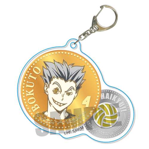 Chara Medal Acrylic Key Chain Bokuto Kotaro