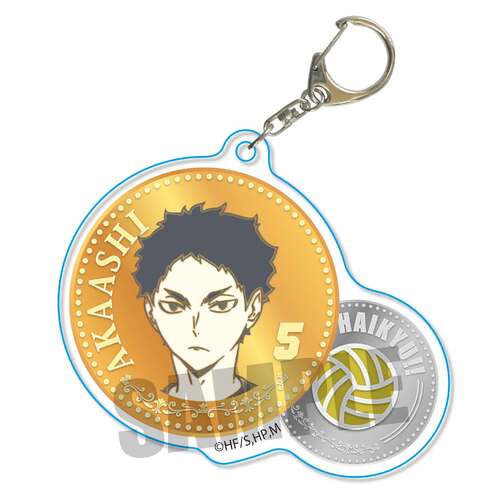 Chara Medal Acrylic Key Chain Akaashi Keiji