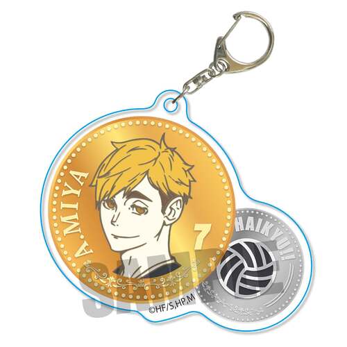 Chara Medal Acrylic Key Chain Miya Atsumu
