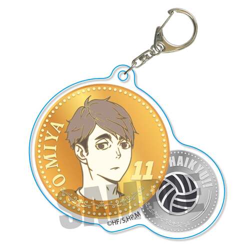 Chara Medal Acrylic Key Chain Miya Osamu