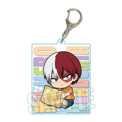 GyuGyutto Choi Deka Acrylic Key Chain School Festival Ver. Todoroki Shoto