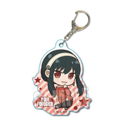 Pukasshu Acrylic Key Chain SPY x FAMILY Yor Forger (Casual Outfit Ver.)