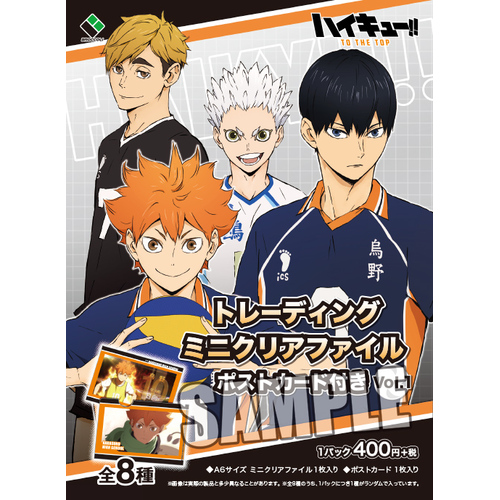 Haikyu!! To The Top Trading Mini Clear File with Postcard Vol. 1 [BLIND BOX]
