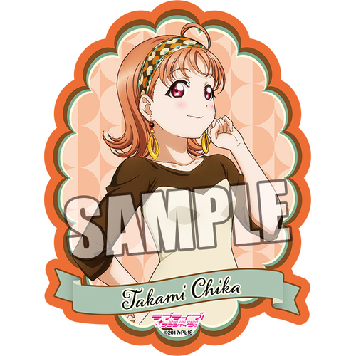 Love Live! Sunshine!! Die-cut Sticker Takami Chika