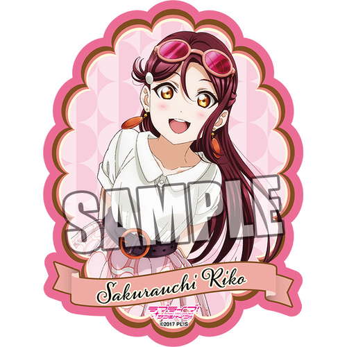 Love Live! Sunshine!! Die-cut Sticker Sakurauchi Riko