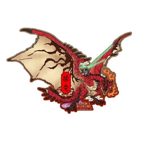 Capcom x B-Side Label Sticker Wyvern Mastery Ukiyoe