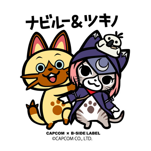 Capcom x B-Side Label Sticker  Navirou & Tsukino