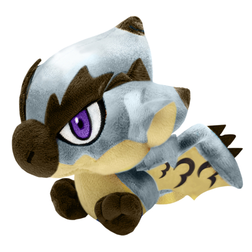 Deformed Plush Silver Rathalos