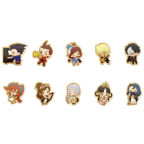 -PRE ORDER- Apollo Justice Ace Attorney Trilogy Orchestra Pins [BLIND BOX]