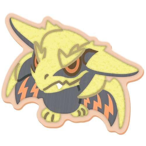 -PRE ORDER- Monster Hunter Chibi Style Embroidered Sticker - Rey Dau