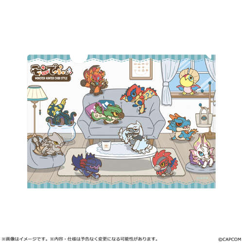 -PRE ORDER- Monster Hunter Chibi Style Plastic File Home-Themed