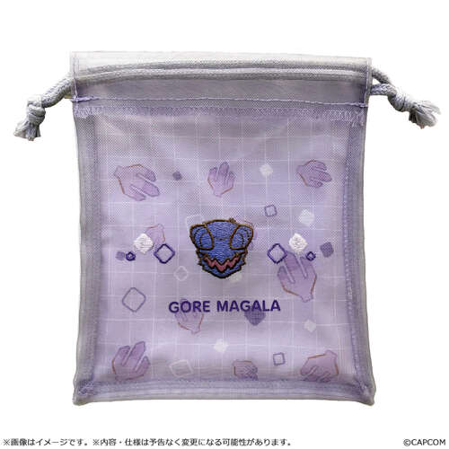 -PRE ORDER- Chibi Style Mesh Drawstring Pouch Gore Magala