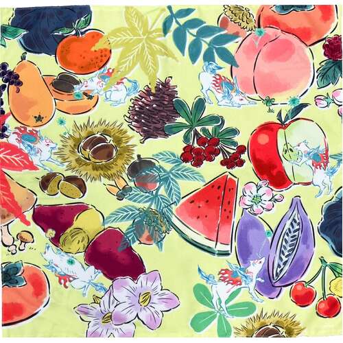 -PRE ORDER- Okami 20th Anniversary Reprint Art Project Furoshiki 11th Anniversary Artist Mari Shimazaki