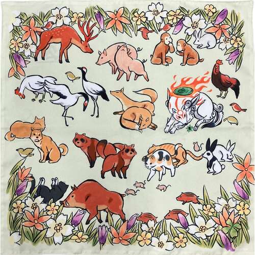 -PRE ORDER- Okami 20th Anniversary Reprint Art Project Furoshiki 11th Anniversary Artist Keniichirou Yoshimura