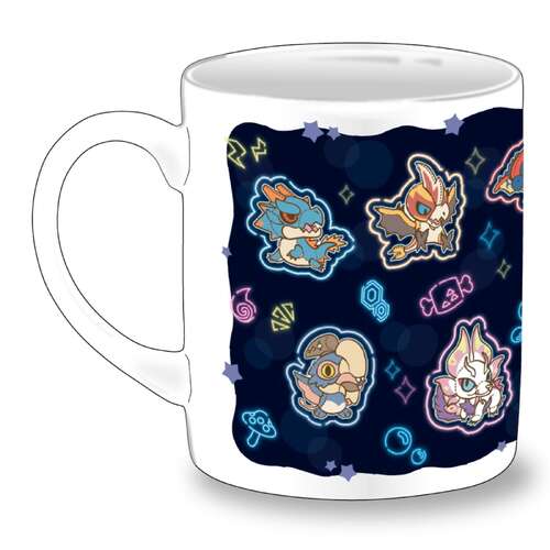 -PRE ORDER- Monster Hunter Chibi Style Heat Changing Mug Neon Themed