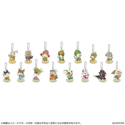 Monster Hunter Wilds Palico Acrylic Stand Key Chain Collection [BLIND BOX]