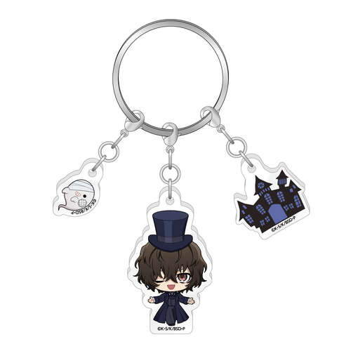 Triple Acrylic Key Chain Ghost House Ver. Dazai Osamu