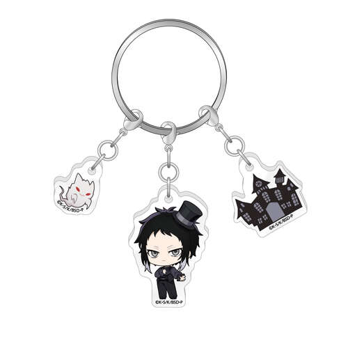 Triple Acrylic Key Chain Ghost House Ver. Akutagawa Ryunosuke