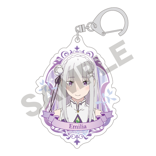 Acrylic Key Chain Emilia Purple